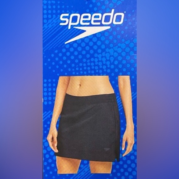 NWT- Speedo Peacoat Blue Woven Skort; Large - Picture 3 of 6